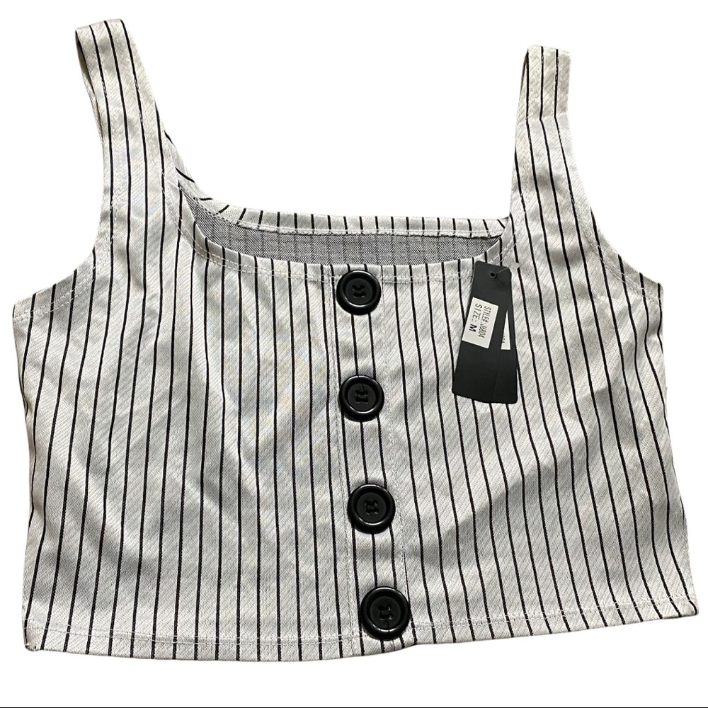 Trendy Bralette - Vertical stripes - Size Medium